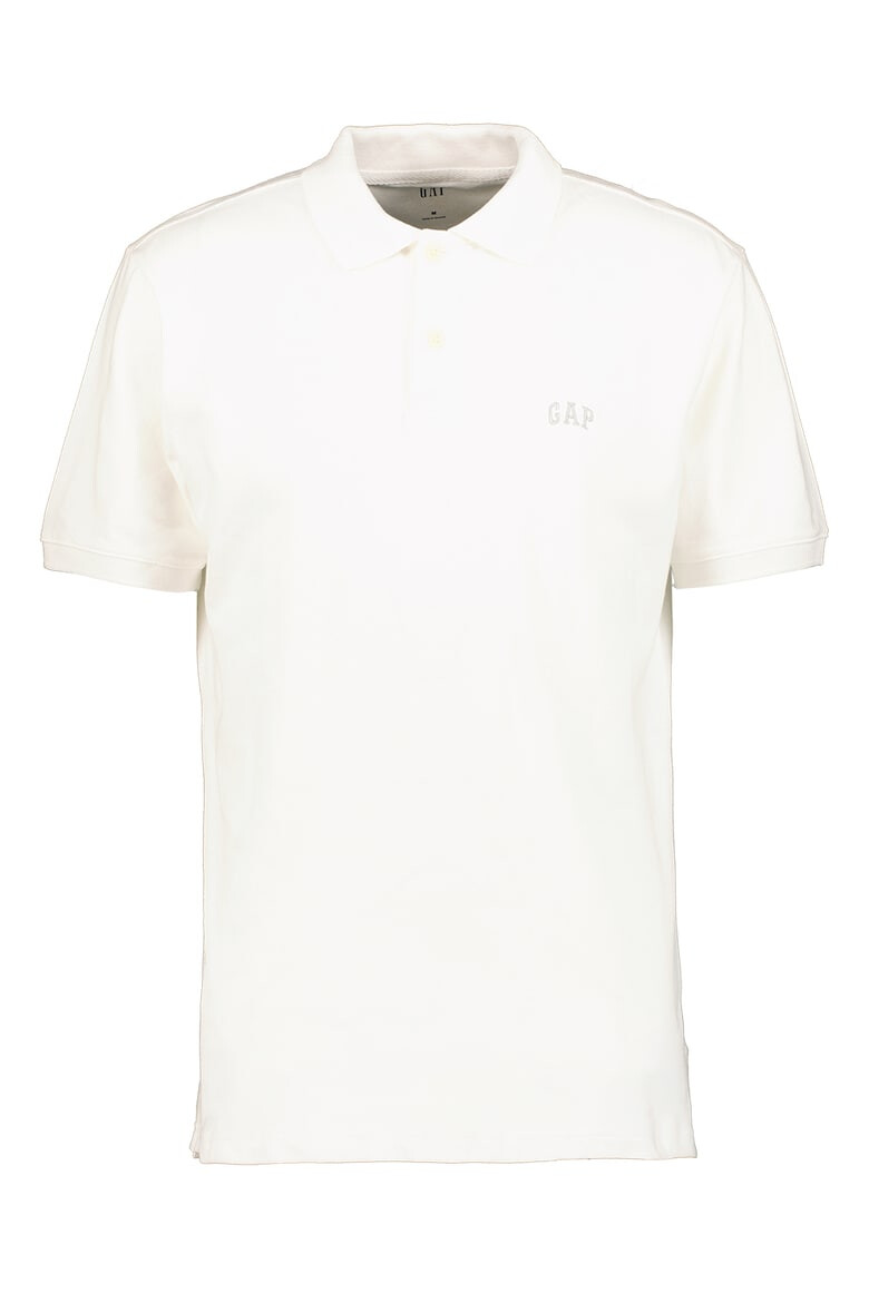 GAP Tricou polo cu broderie logo discreta - Pled.ro