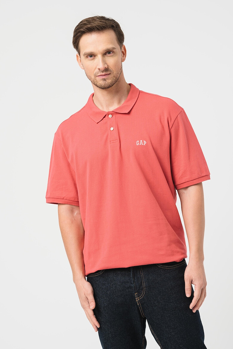 GAP Tricou polo realizat din material pique - Pled.ro