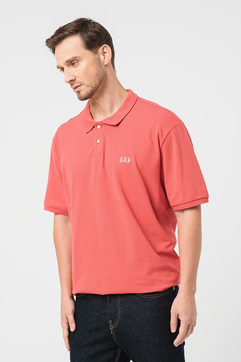 GAP Tricou polo realizat din material pique - Pled.ro