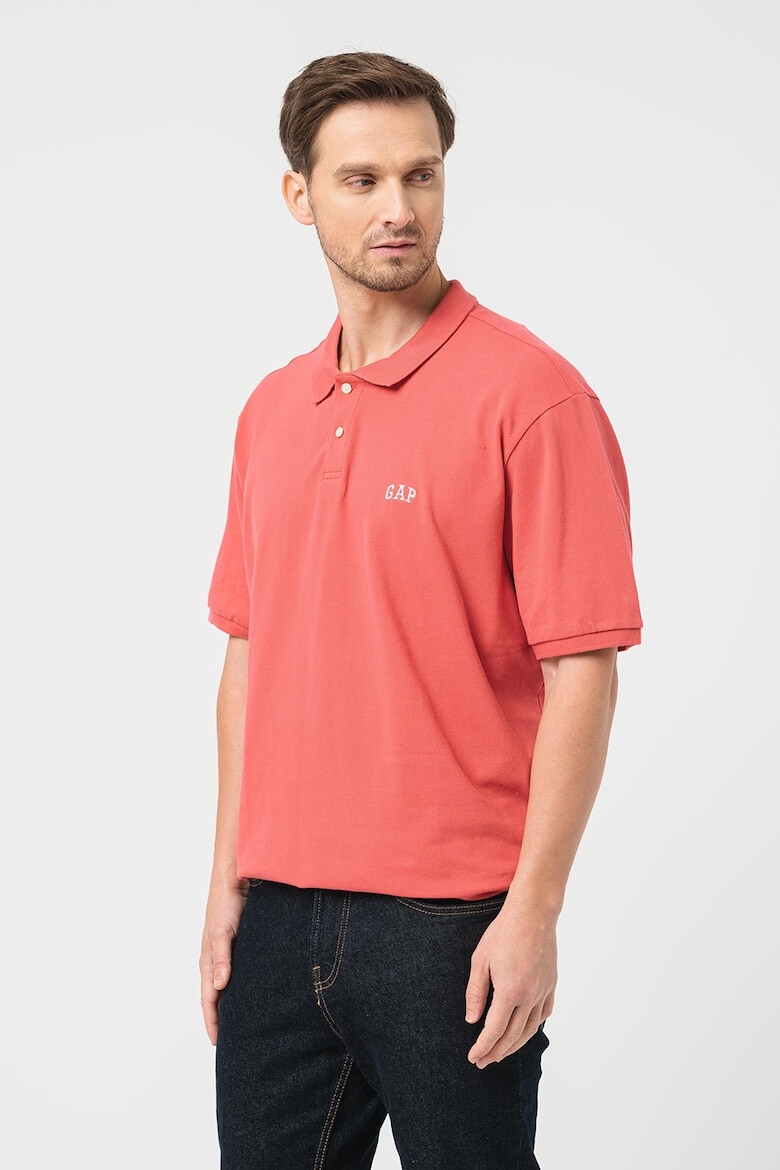 GAP Tricou polo realizat din material pique - Pled.ro