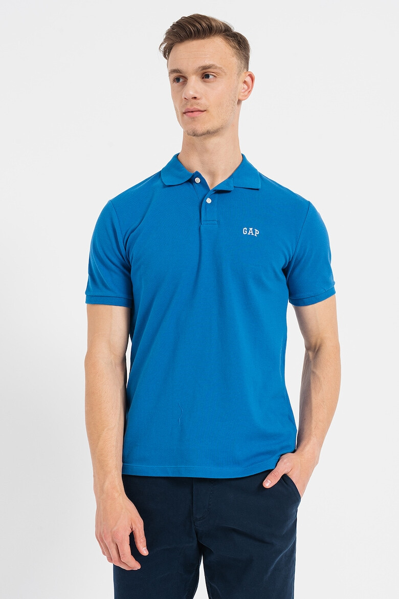 GAP Tricou polo realizat din material pique - Pled.ro