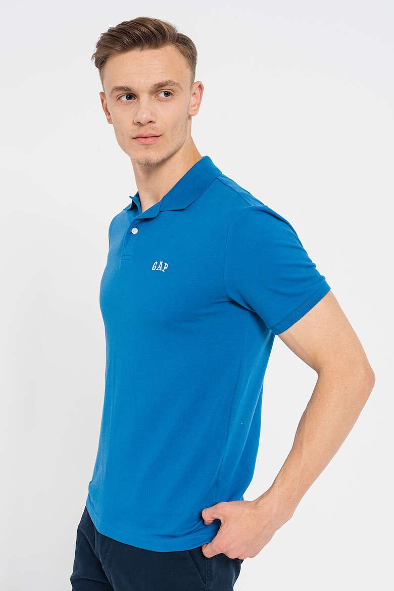 GAP Tricou polo realizat din material pique - Pled.ro