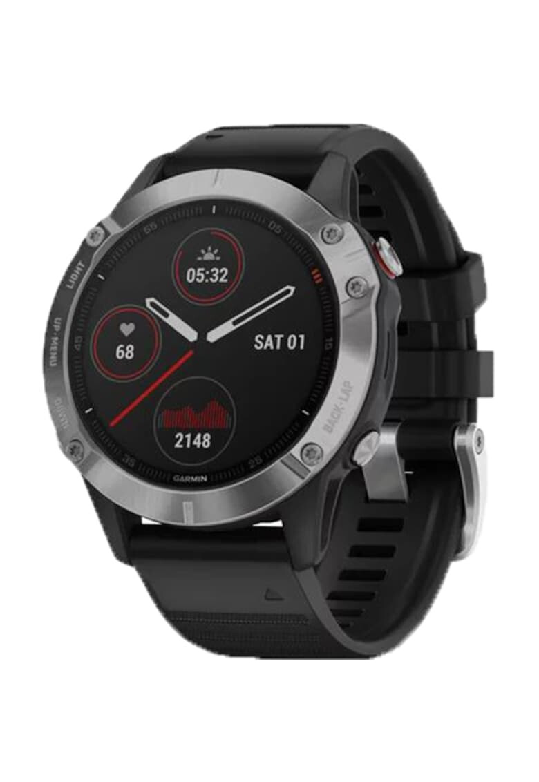 Garmin Ceas Smartwatch Fenix 6 47 mm Silver/Black - Pled.ro