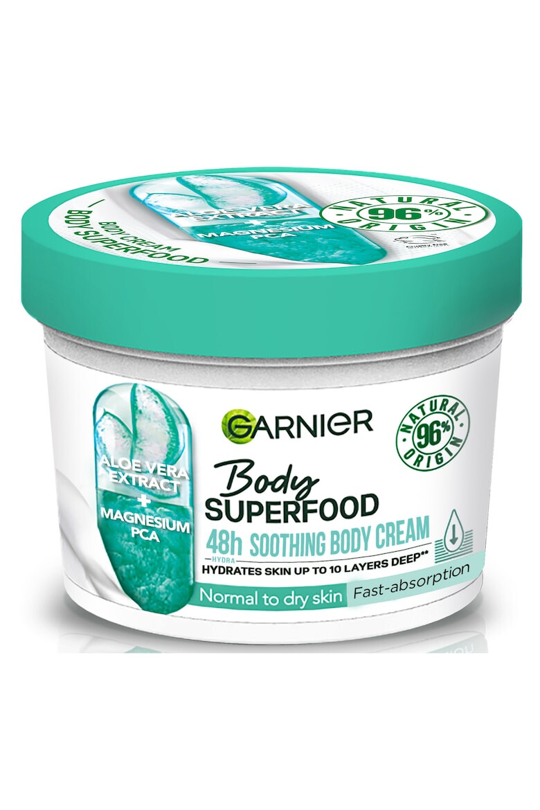 Garnier Crema de corp cu efect calmant si absorbtie rapida Body Superfood Aloe 380 ml - Pled.ro