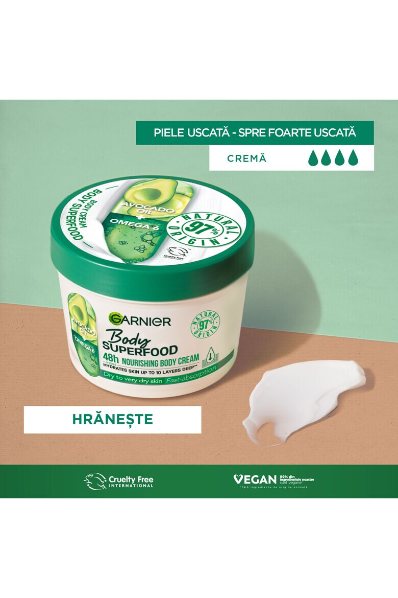 Garnier Crema de corp cu efect hranitor si absorbtie rapida Body Superfood Avocado 380 ml - Pled.ro