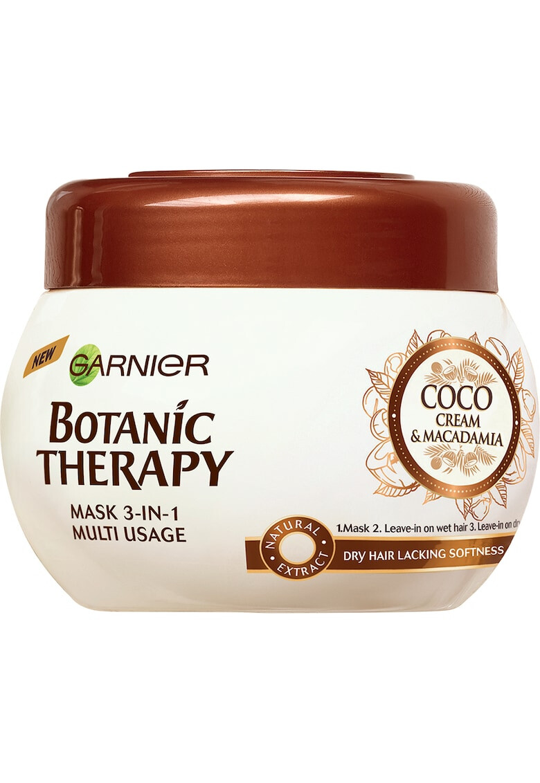 Garnier Masca de par Botanic Therapy Coco Milk & Macadamia pentru par uscat 300 ml - Pled.ro