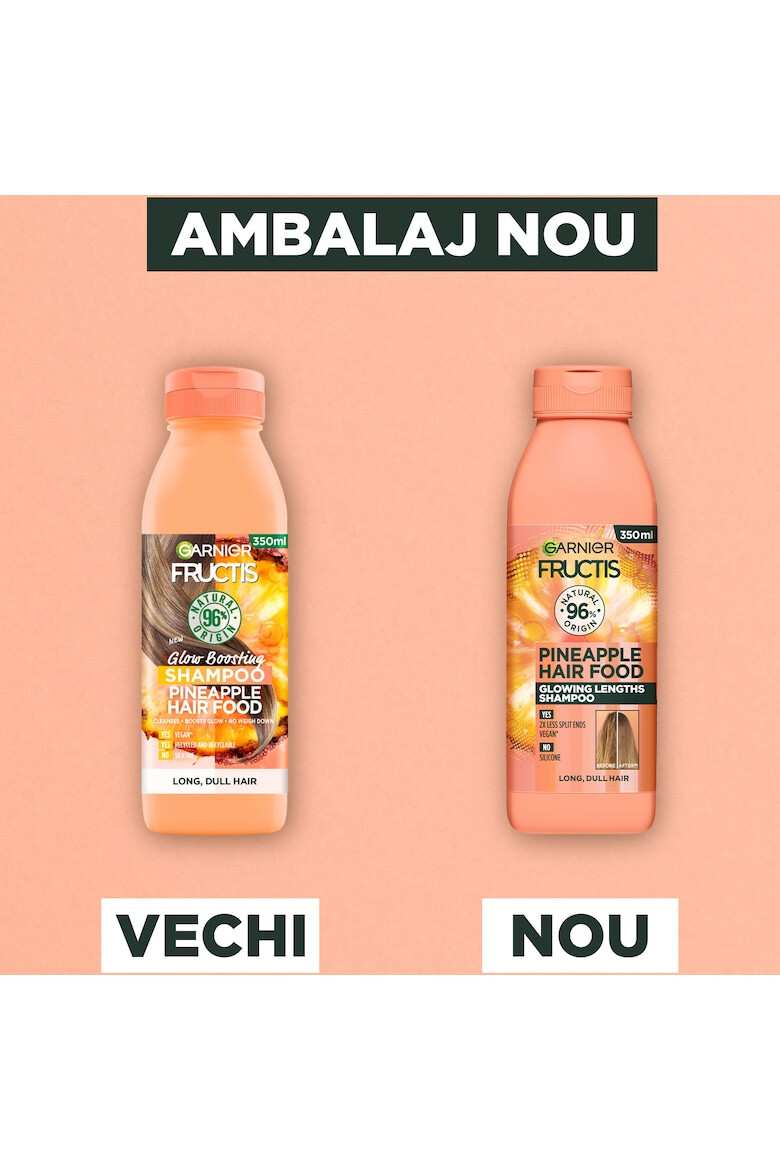 Garnier Sampon Fructis Hair Food Ananas ce ofera stralucire parului lung si lipsit de volum 350 ml - Pled.ro