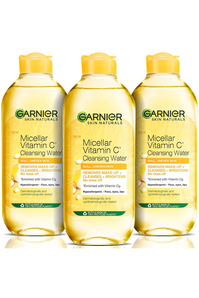 Garnier Set 3x Apa micelara Skin Naturals imbogatita cu Vitamina C 400 ml - Pled.ro