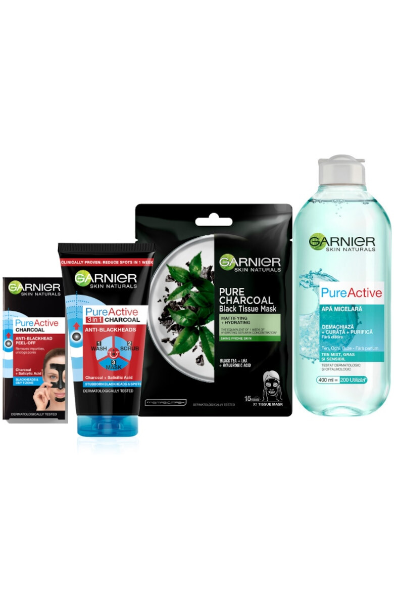 Garnier Set Skin Naturals pentru ingrijirea tenului mixt/gras cu tendinta acneica - Pled.ro