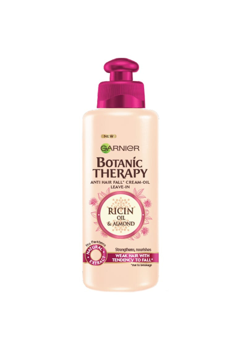 Garnier Ulei crema Leave-in Botanic Therapy Ricin Oil & Almond pentru par cu tendinta de cadere 200 ml - Pled.ro