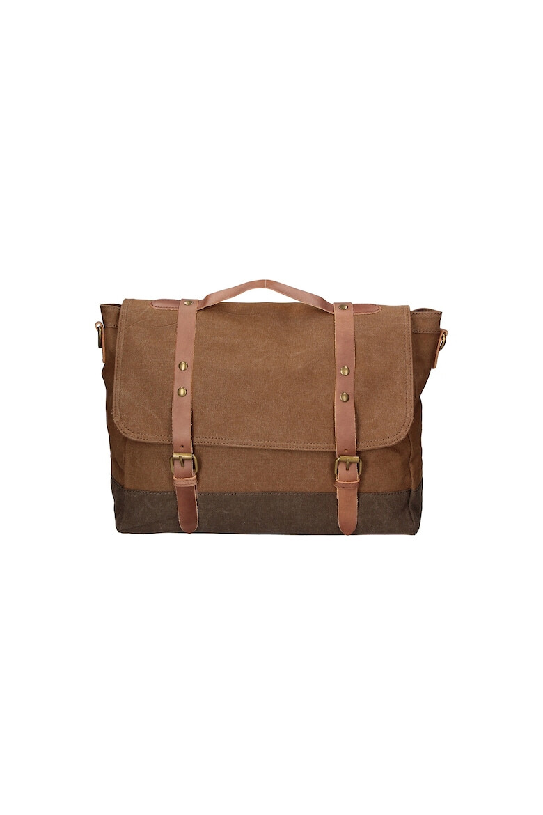 Gave Lux Geanta messenger unisex cu garnituri de piele - Pled.ro