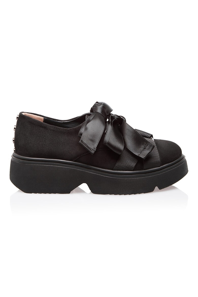 Gemelli Shoes Pantofi wedge de piele intoarsa cu detaliu cu inel O Patrick - Pled.ro