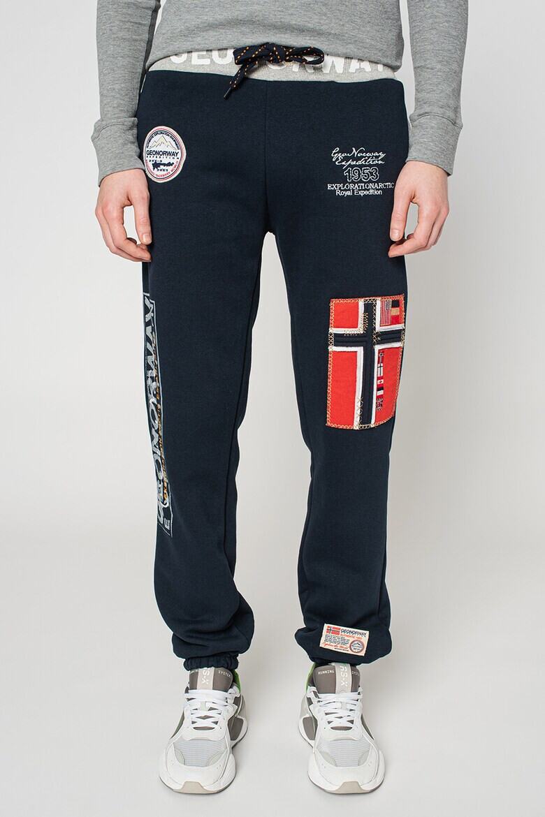 Geo Norway Pantaloni sport cu aplicatii logo Myer - Pled.ro