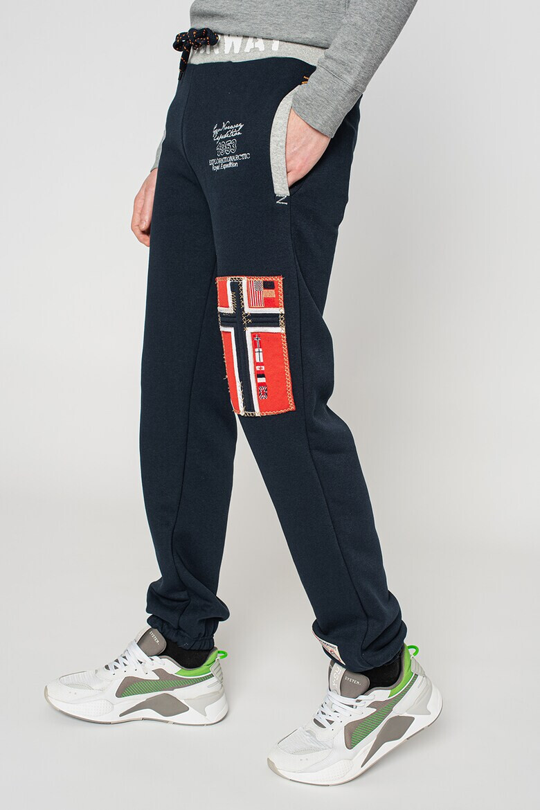 Geo Norway Pantaloni sport cu aplicatii logo Myer - Pled.ro