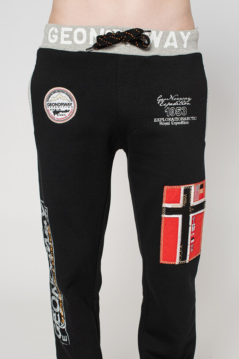 Geo Norway Pantaloni sport cu aplicatii logo Myer - Pled.ro