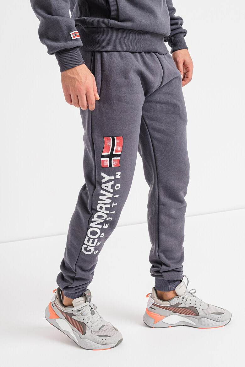 Geo Norway Pantaloni sport cu imprimeu logo si snur in talie Machal - Pled.ro