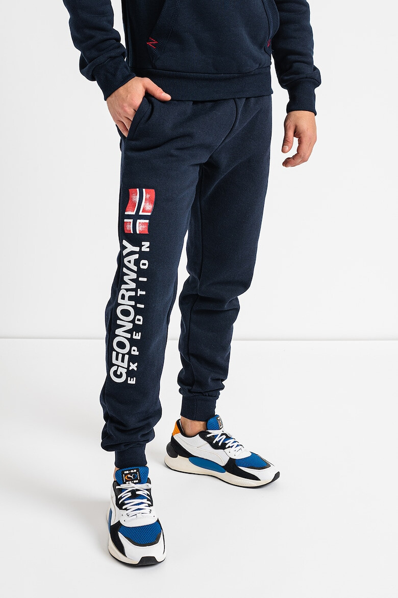 Geo Norway Pantaloni sport cu imprimeu logo si snur in talie Machal - Pled.ro