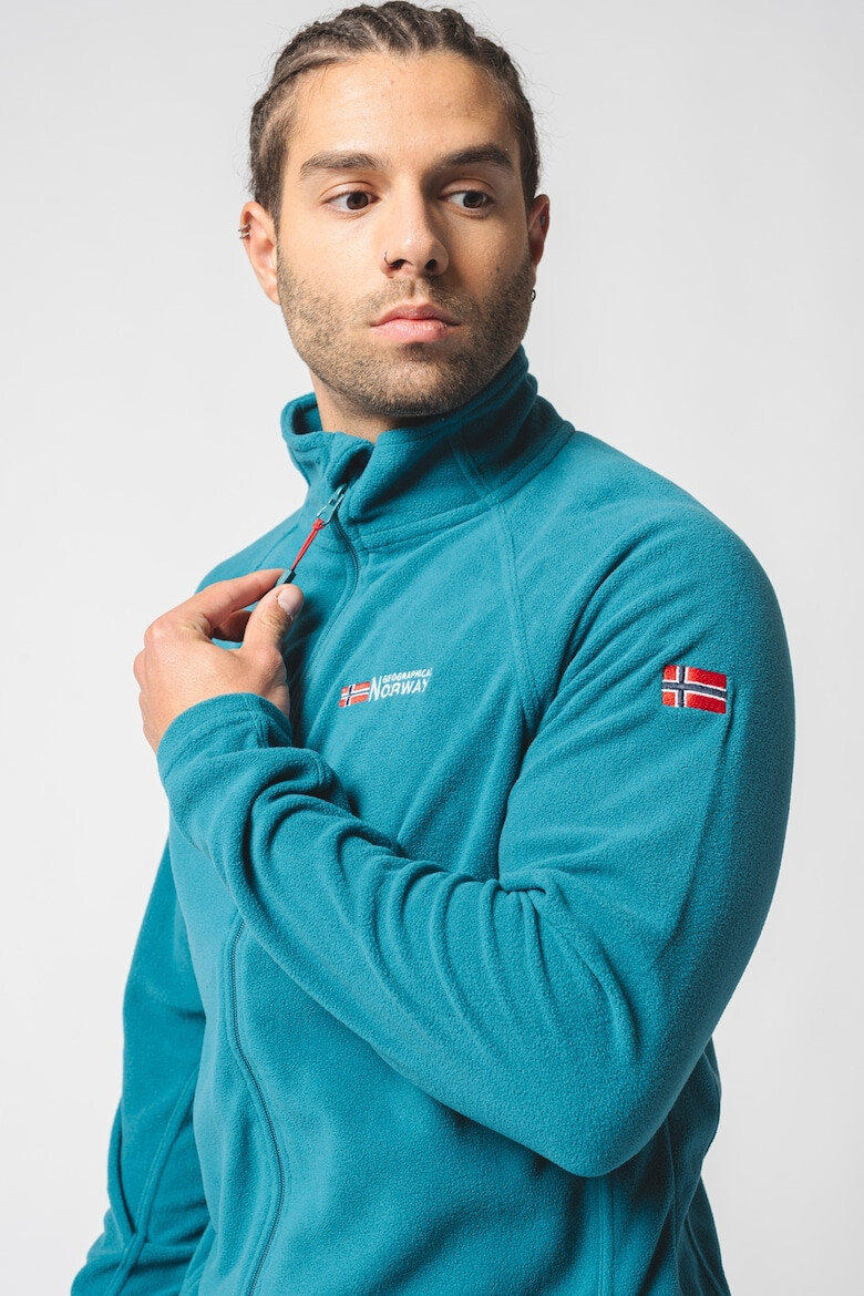 Geographical Norway Bluza de trening din fleece cu fermoar si logo brodat Tug - Pled.ro