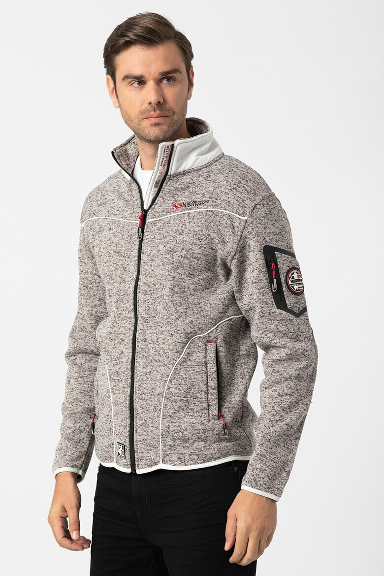 Geographical Norway Bluza sport cu fermoar si logo - Pled.ro