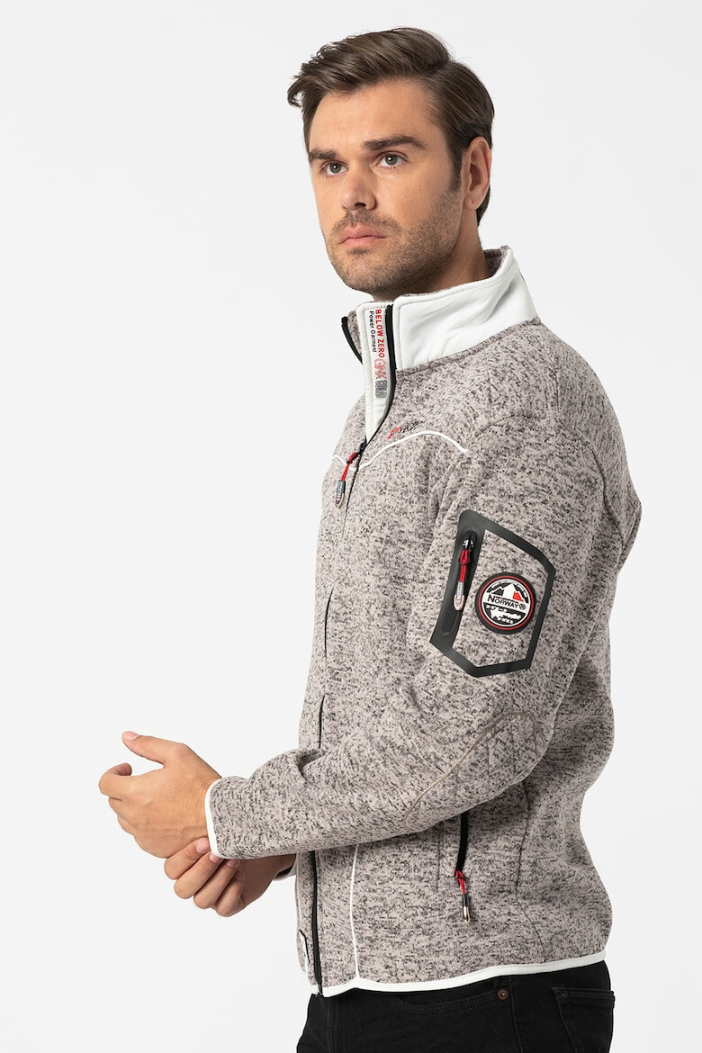 Geographical Norway Bluza sport cu fermoar si logo - Pled.ro