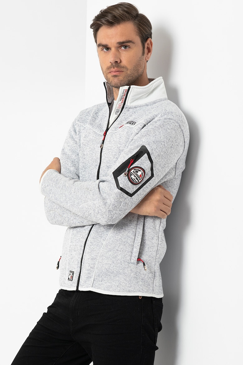 Geographical Norway Bluza sport cu fermoar si logo - Pled.ro