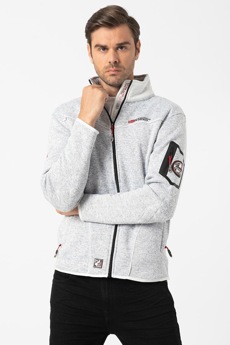 Geographical Norway Bluza sport cu fermoar si logo - Pled.ro