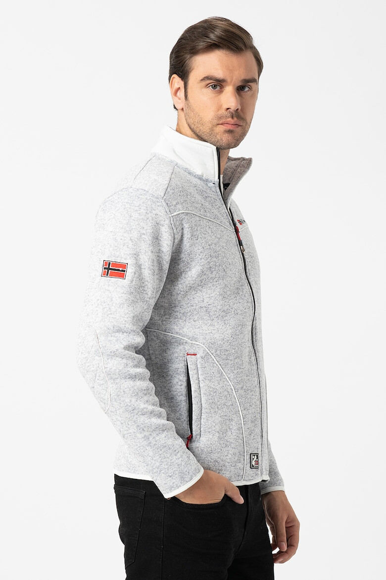 Geographical Norway Bluza sport cu fermoar si logo - Pled.ro