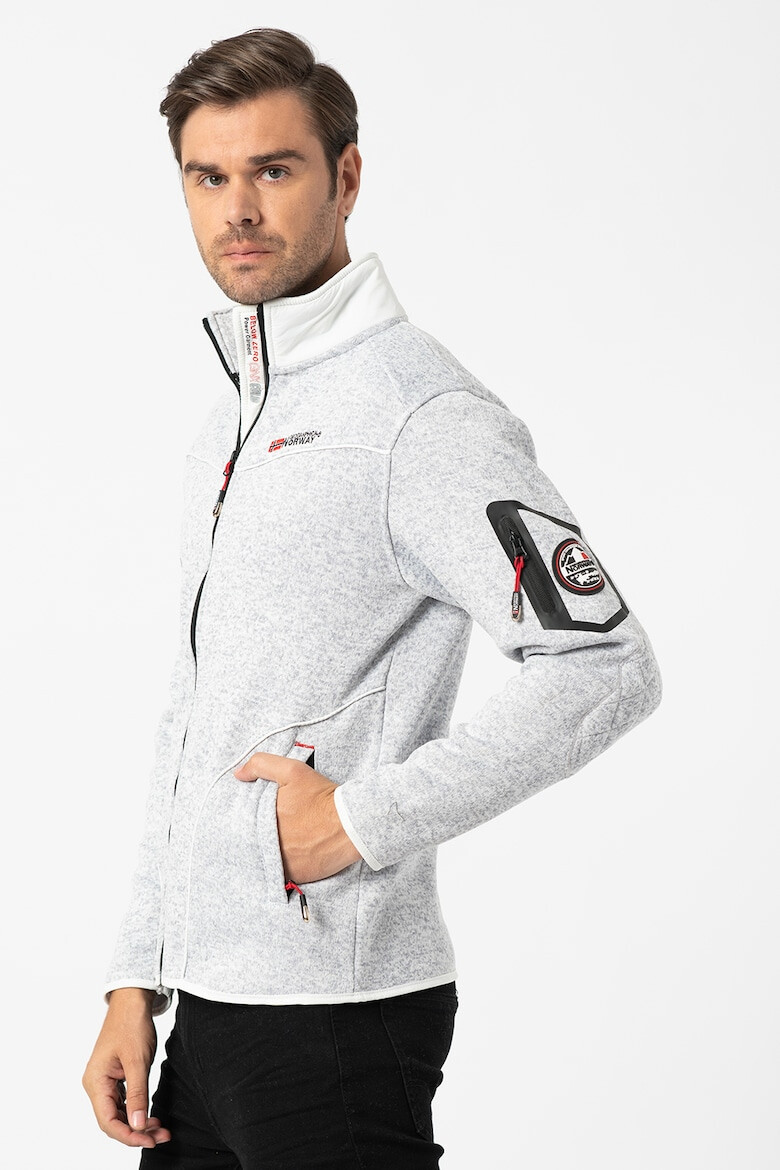 Geographical Norway Bluza sport cu fermoar si logo - Pled.ro