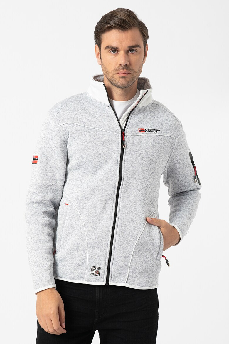 Geographical Norway Bluza sport cu fermoar si logo - Pled.ro