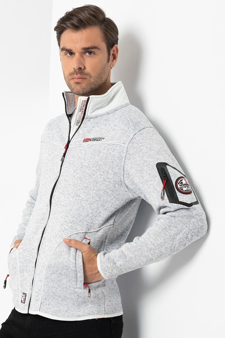 Geographical Norway Bluza sport cu fermoar si logo - Pled.ro