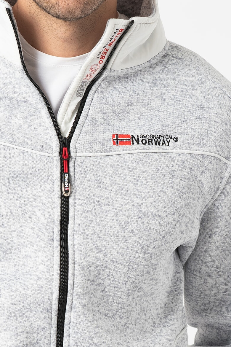 Geographical Norway Bluza sport cu fermoar si logo - Pled.ro