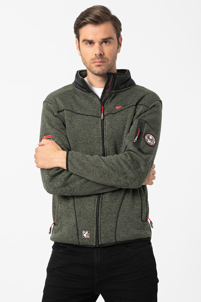 Geographical Norway Bluza sport cu fermoar si logo - Pled.ro