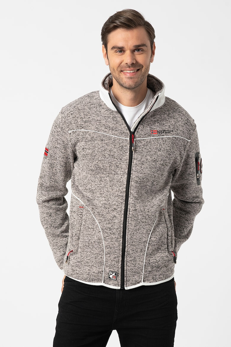 Geographical Norway Bluza sport cu fermoar si logo - Pled.ro