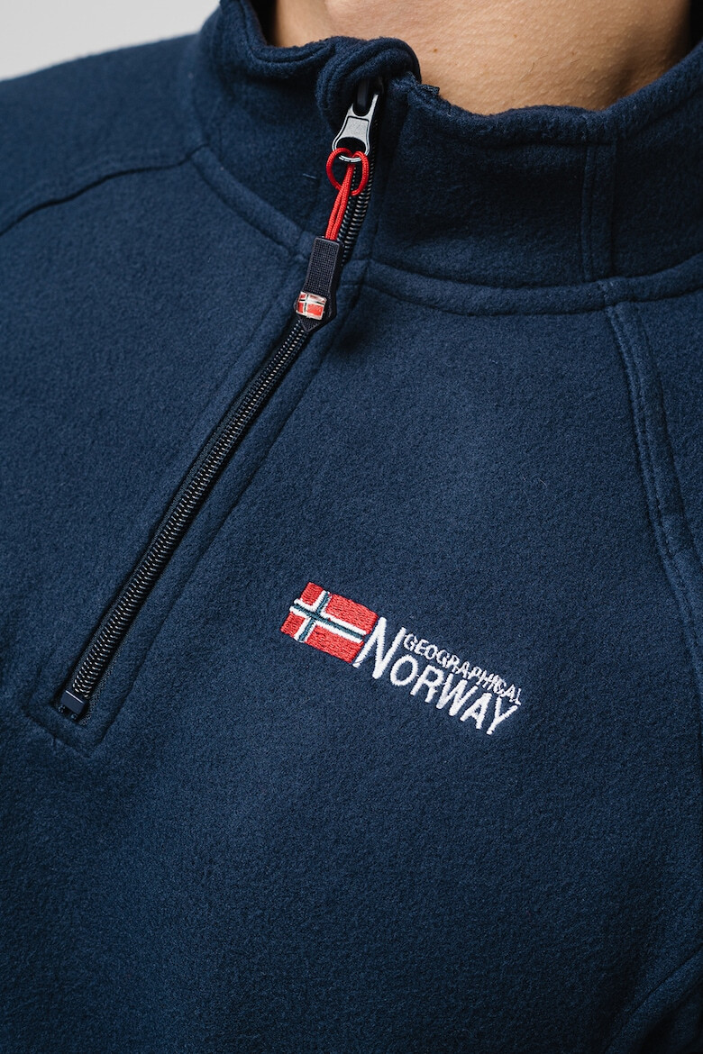 Geographical Norway Bluza sport din fleece cu fenta cu fermoar Tug - Pled.ro