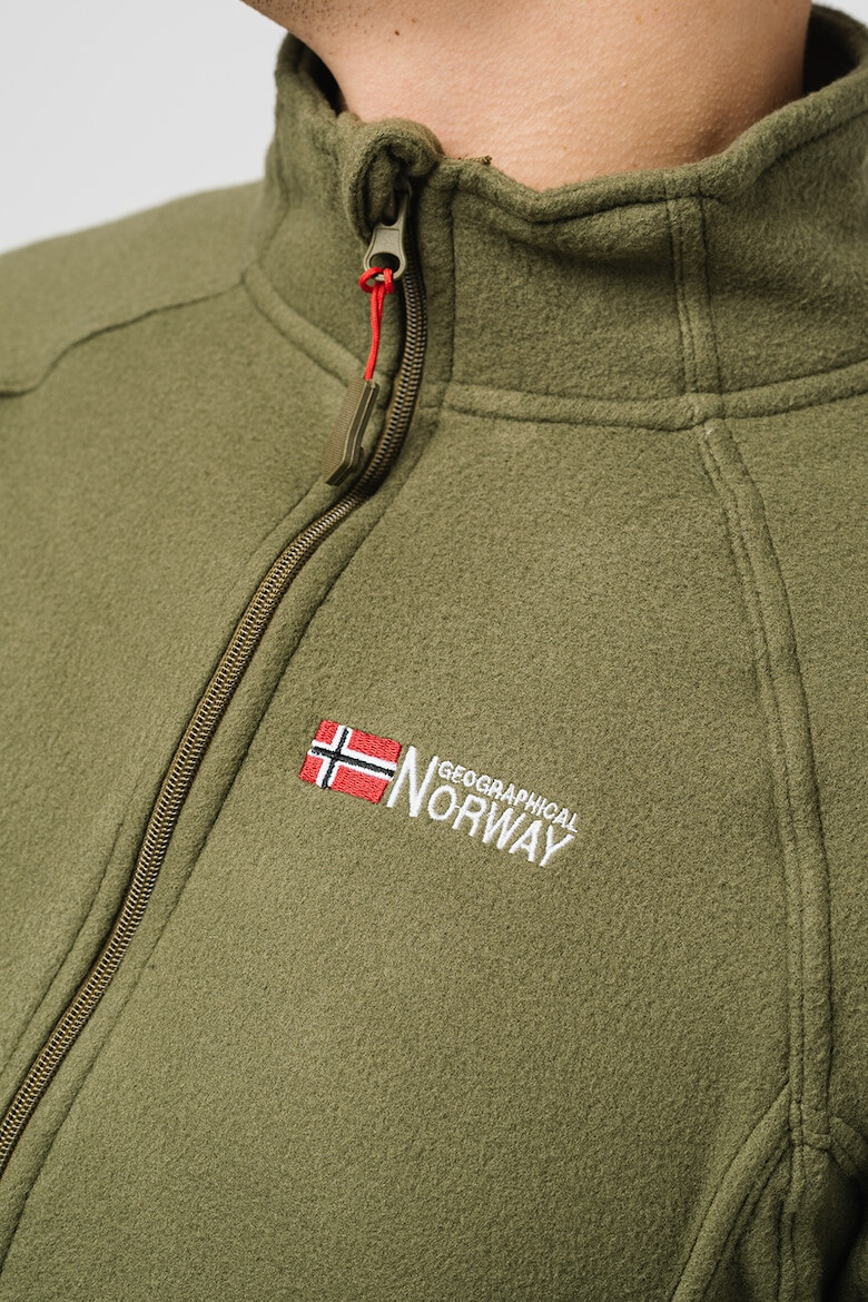 Geographical Norway Bluza sport din fleece cu fermoar si maneci raglanTug - Pled.ro