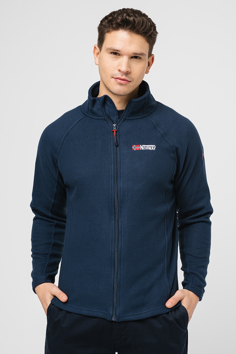 Geographical Norway Bluza sport din fleece cu fermoar si maneci raglanTug - Pled.ro