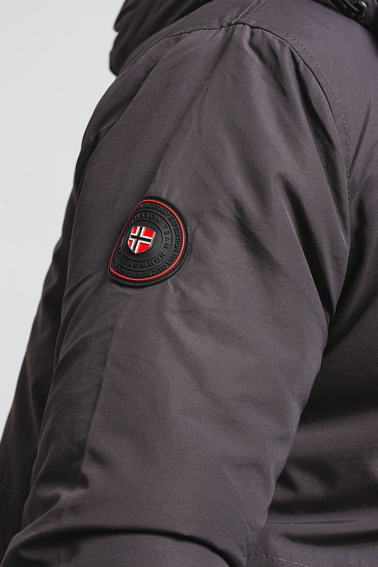 Geographical Norway Geaca cu garnituri de blana sintetica Coquin Sam - Pled.ro