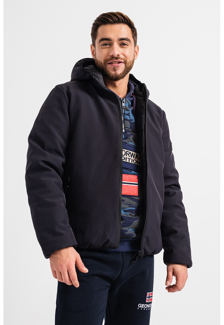 Geographical Norway Geaca cu gluga si model reversibil Cabale - Pled.ro