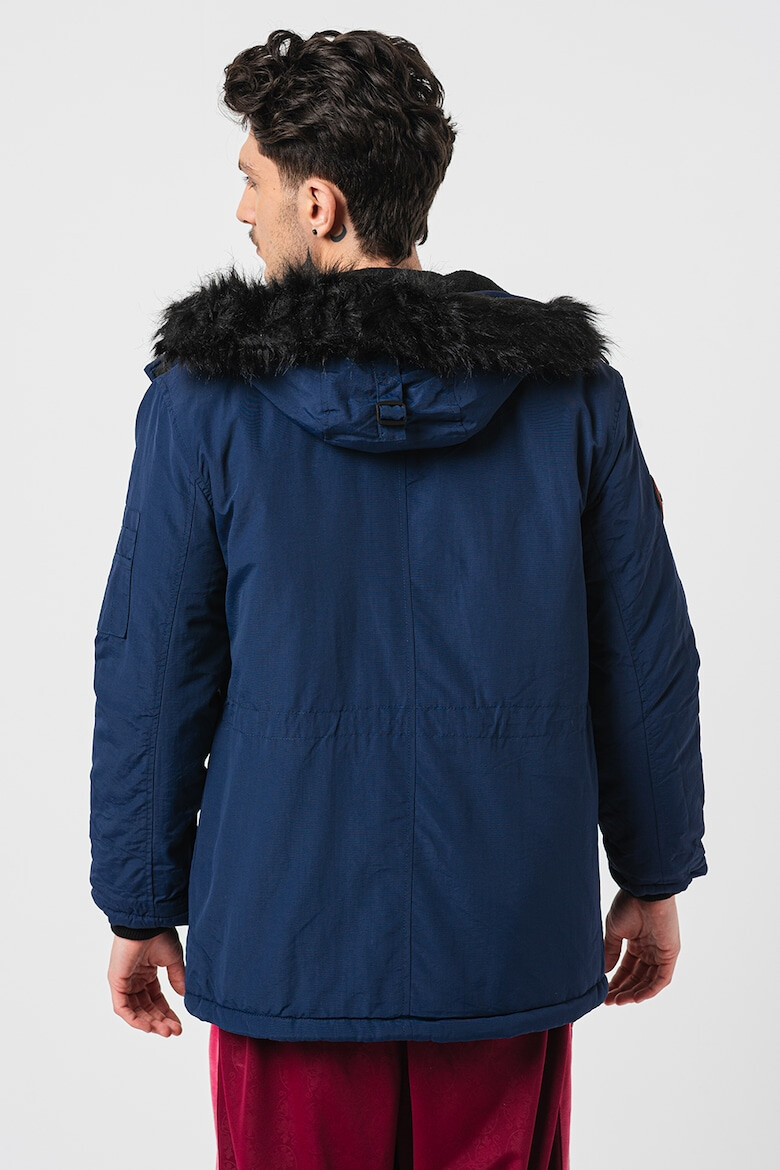 Geographical Norway Geaca parka cu gluga si buzunare cu clapa Coquin - Pled.ro