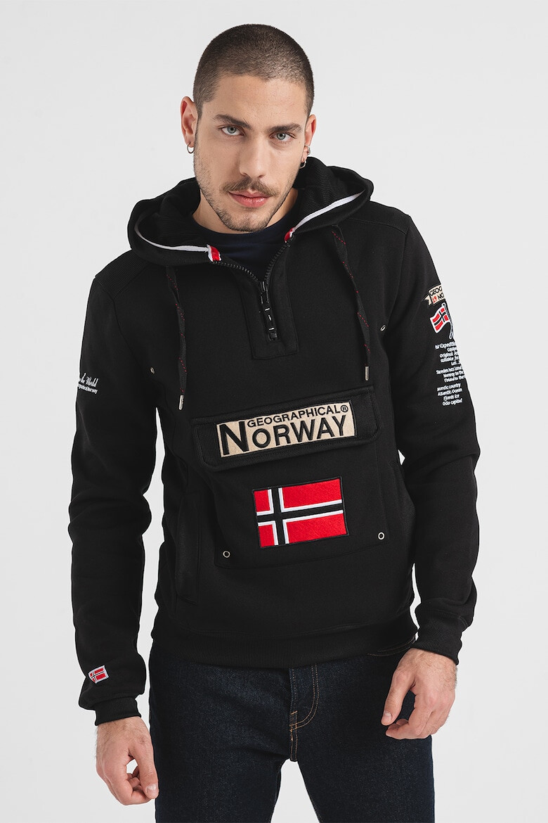 Geographical Norway Hanorac cu buzunara cu clapa Gymclass - Pled.ro