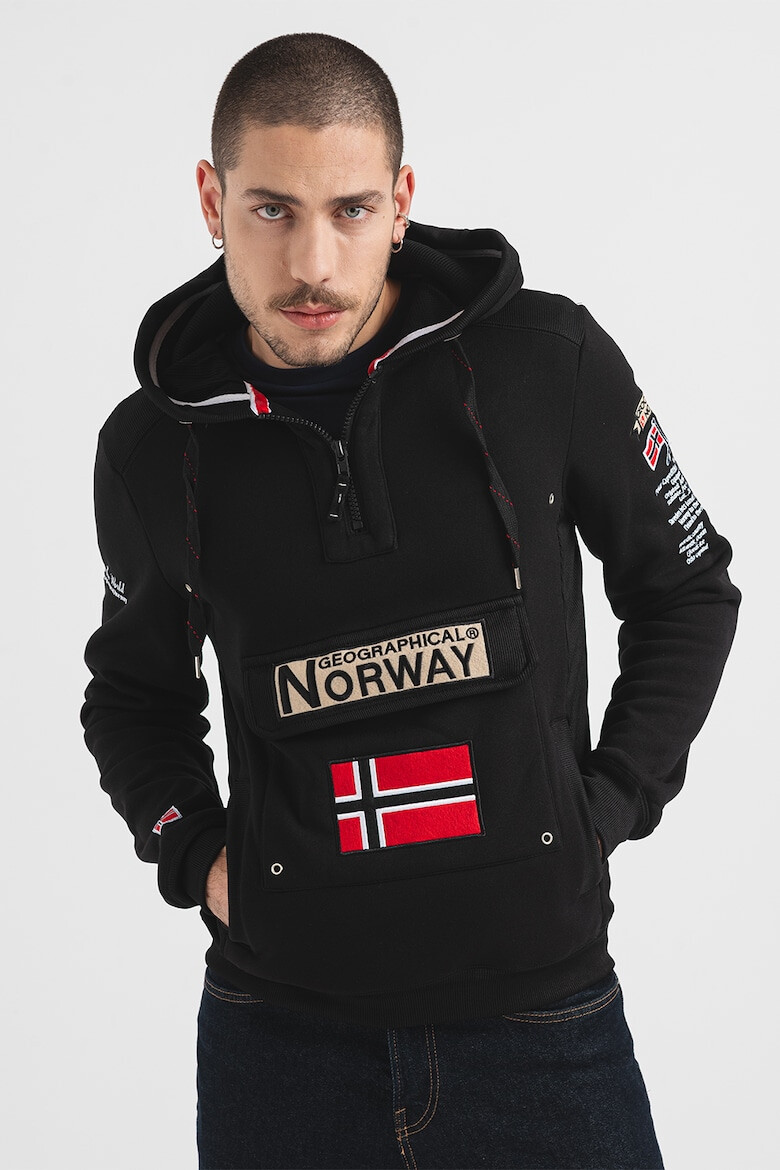 Geographical Norway Hanorac cu buzunara cu clapa Gymclass - Pled.ro