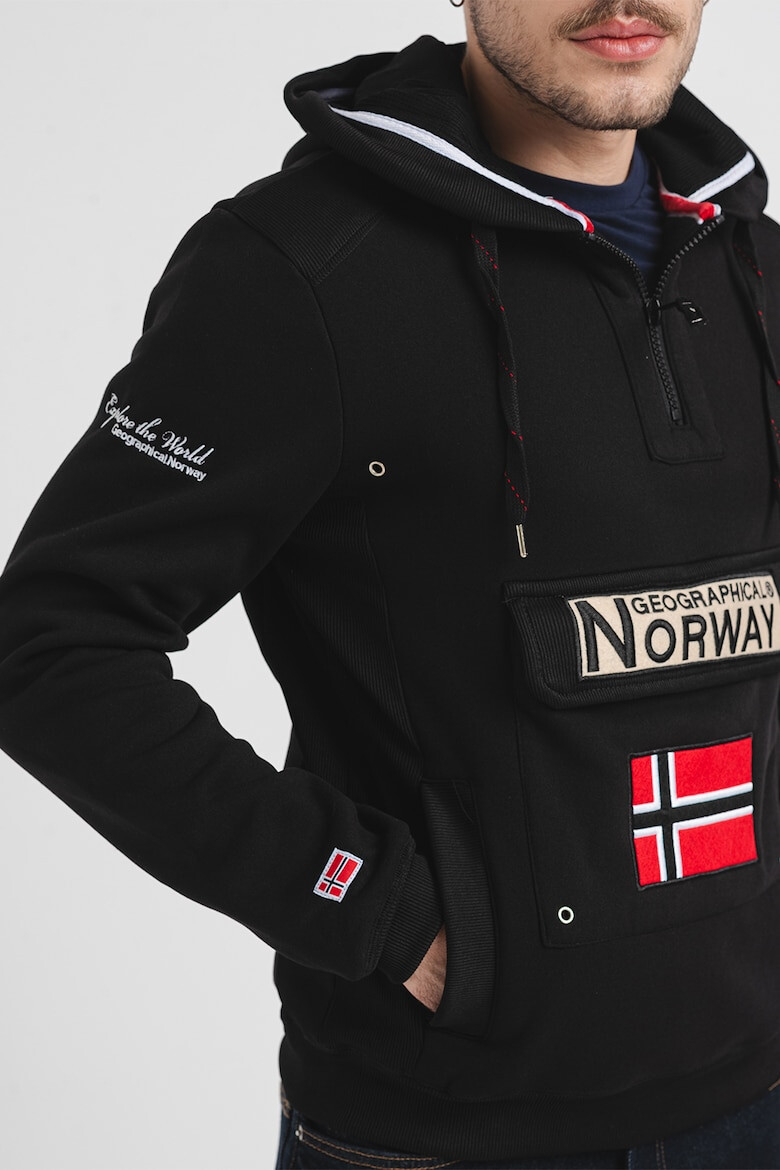 Geographical Norway Hanorac cu buzunara cu clapa Gymclass - Pled.ro