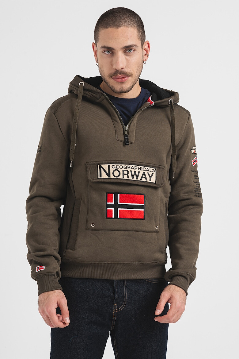 Geographical Norway Hanorac cu buzunara cu clapa Gymclass - Pled.ro