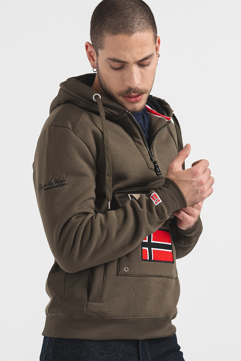 Geographical Norway Hanorac cu buzunara cu clapa Gymclass - Pled.ro