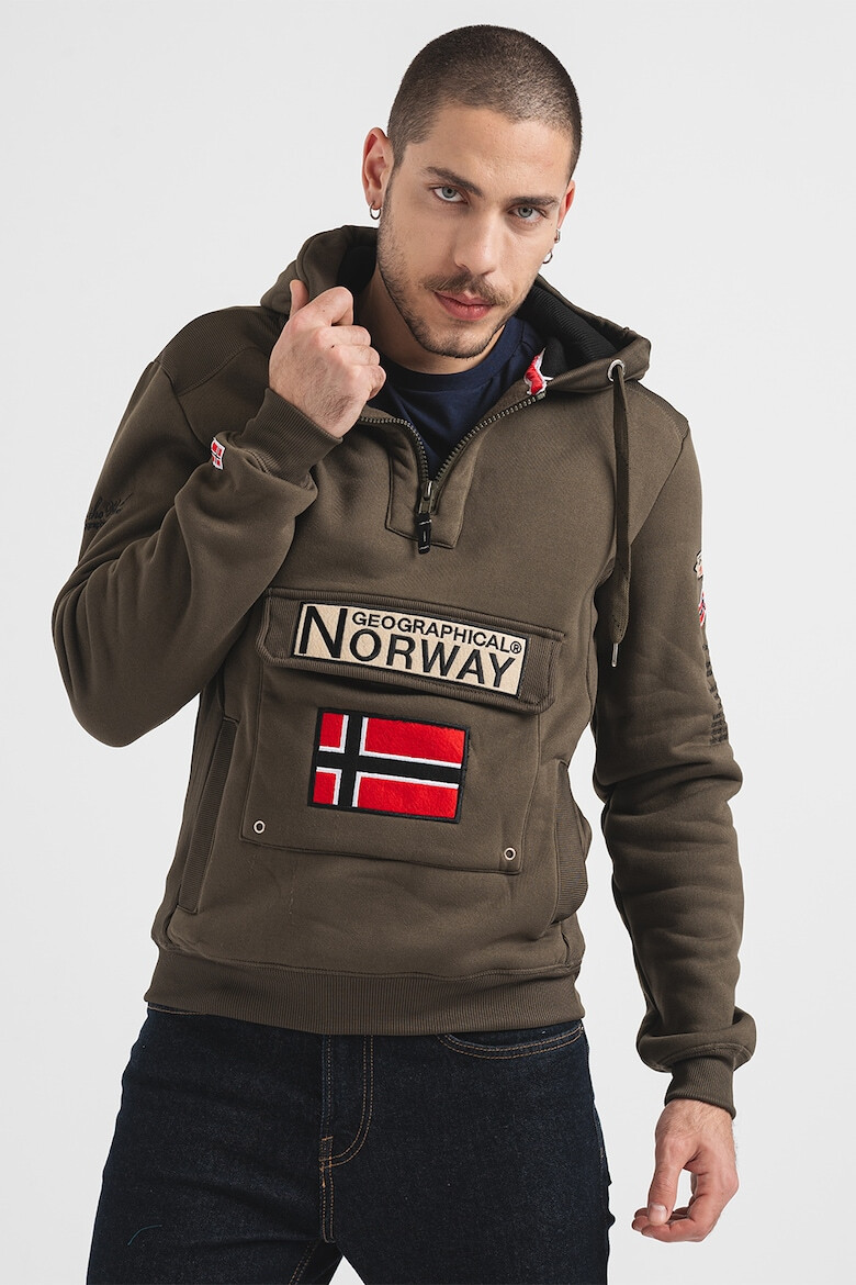 Geographical Norway Hanorac cu buzunara cu clapa Gymclass - Pled.ro