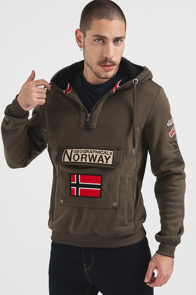 Geographical Norway Hanorac cu buzunara cu clapa Gymclass - Pled.ro