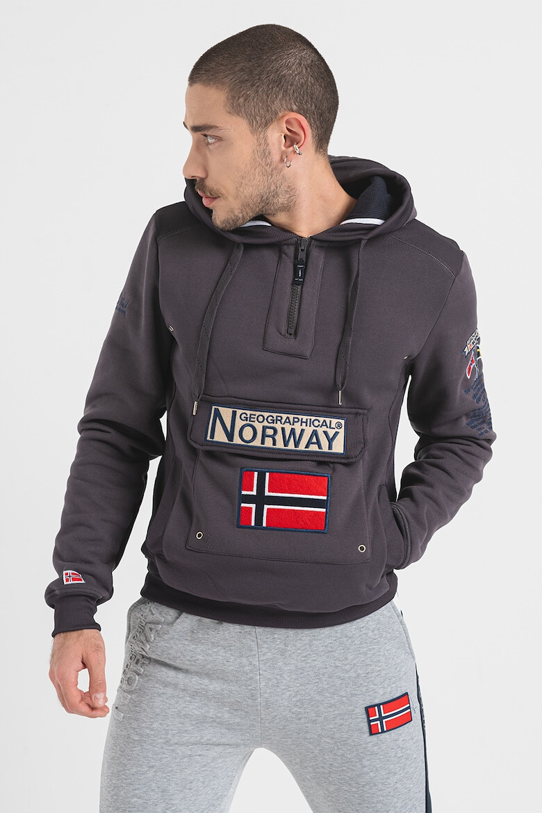 Geographical Norway Hanorac cu buzunara cu clapa Gymclass - Pled.ro