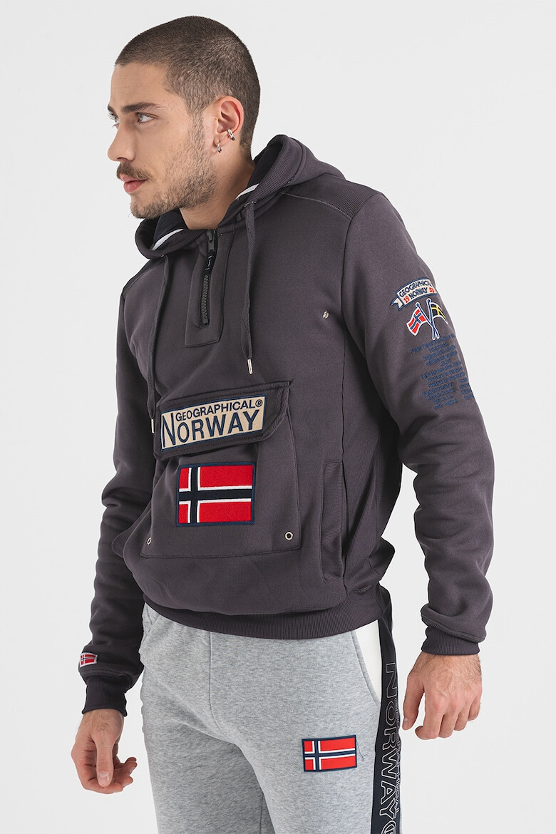 Geographical Norway Hanorac cu buzunara cu clapa Gymclass - Pled.ro