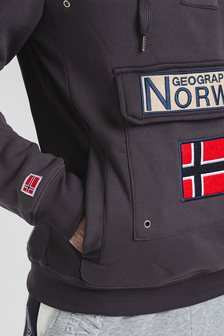 Geographical Norway Hanorac cu buzunara cu clapa Gymclass - Pled.ro