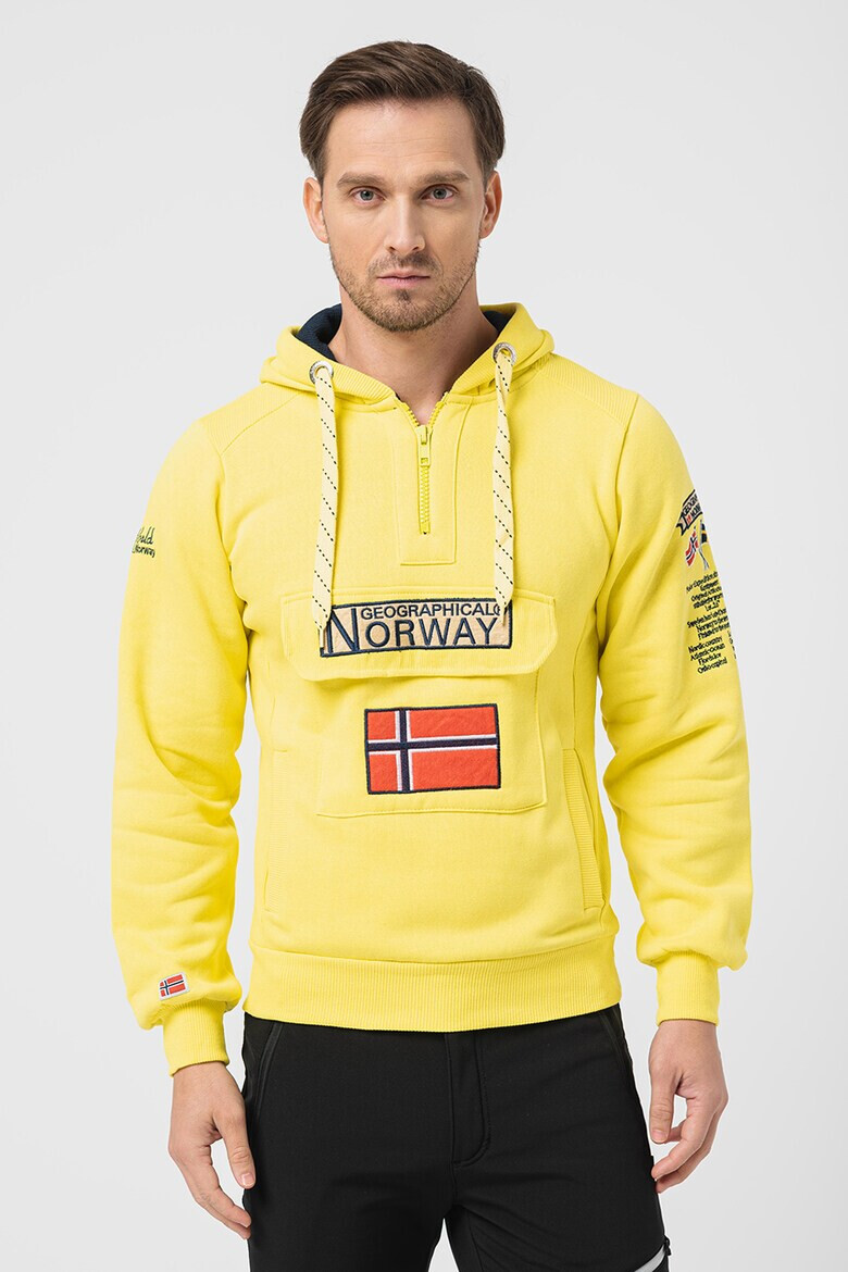 Geographical Norway Hanorac cu fenta si fermoar Gymclass - Pled.ro